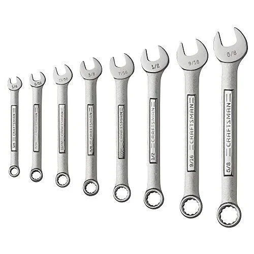 Craftsman 8-Piece Standard 12 Point Combination Wrench Set 9-47242