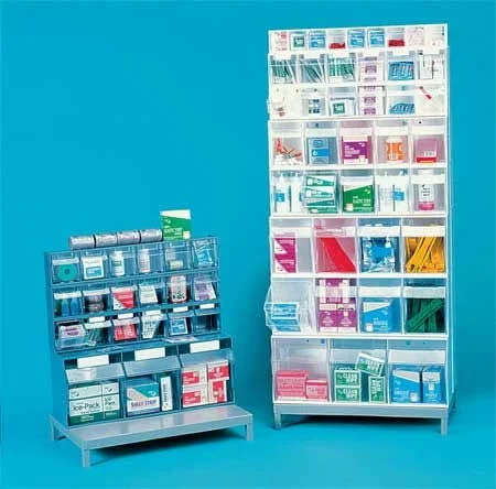 Quantum Tip Out Storage Bin QTB302 - 2 Compartments Ivory