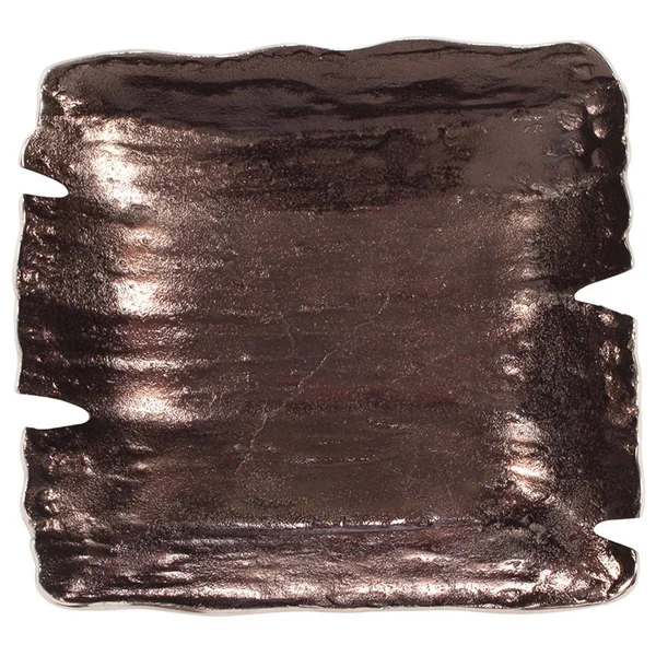 Howard Elliott Square Smoky Bronze Aluminum Bowl, Small - 51314