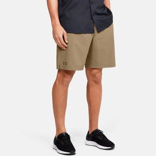 Under Armour Men's Motivator Vented Coach&s Shorts - Brown, 5XL