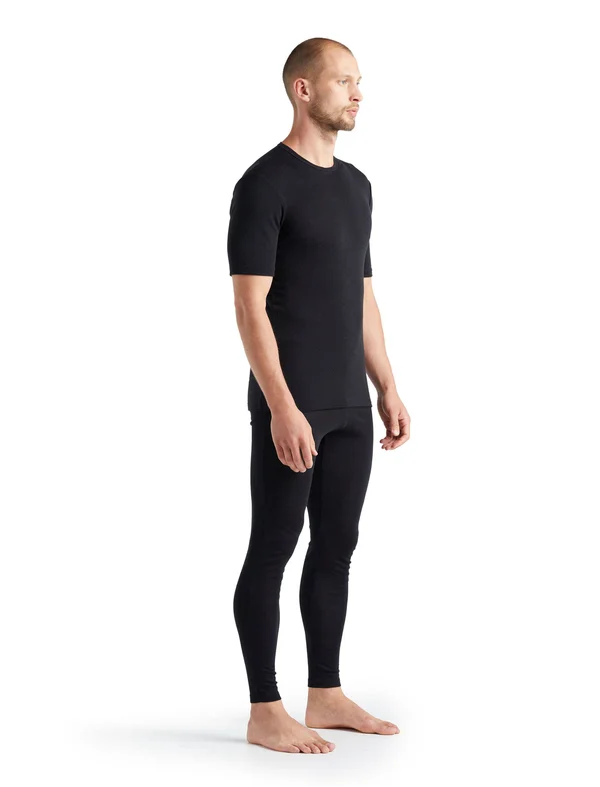 Icebreaker Men's 175 Everyday Short Sleeve Crewe Black M