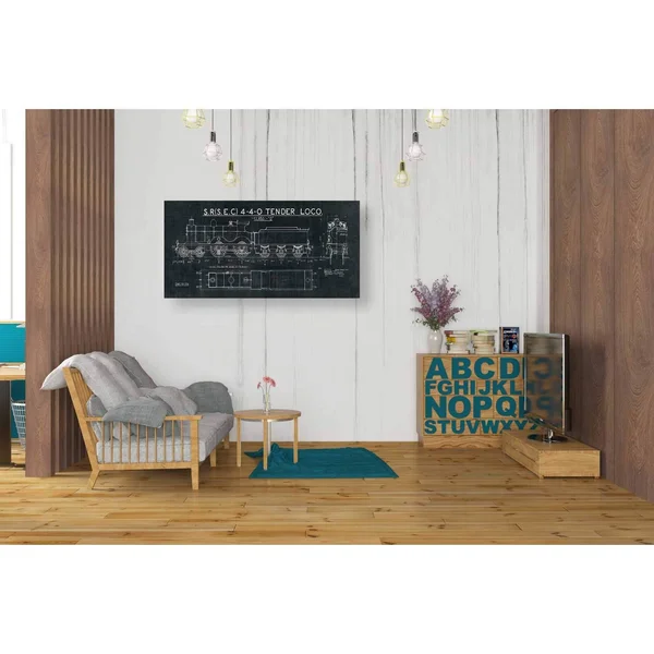 Epic Graffiti Train Blueprint II by Wild Apple Portfolio, Giclee Canvas Wall Art, 12x22x24x22 30x22x60x22