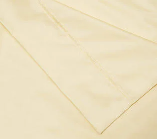 Home Reflections 1000TC Cotton Blend Sheet Setw/ Extra Cases - Size Twin, Pastel Yellow