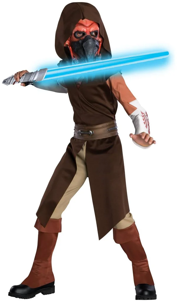 Star Wars Clone Wars Child's Deluxe Plo Koon Costume, Large