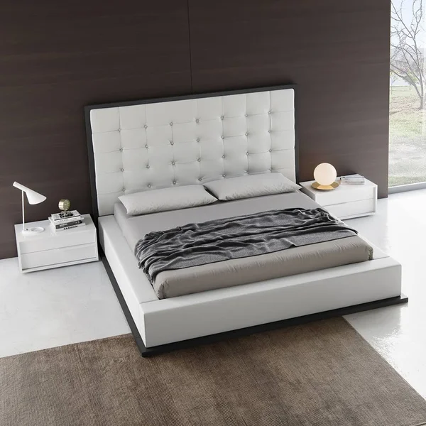 Modloft Jane Left-Facing Nightstand, Glossy White