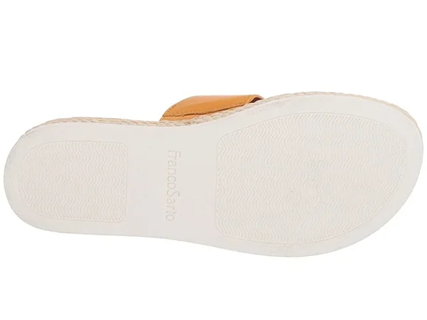 Franco Sarto Women's Kenny Platform Slide - Goldenrod Bazini Leather