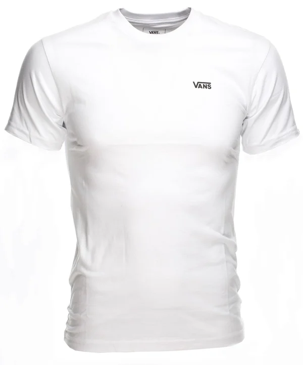 Vans Left Chest Logo Tee - White