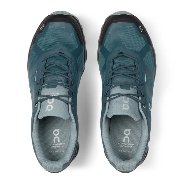 on Running Men's Cloudventure Waterproof Storm/Cobble, 14, D