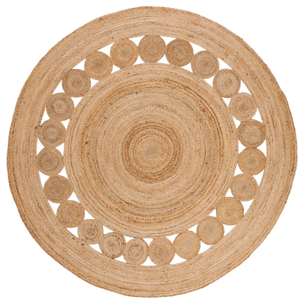 Safavieh Natural Fiber Morgan Braided Jute Area Rug - Natural, 6&6 inch x 6&6 inch Round