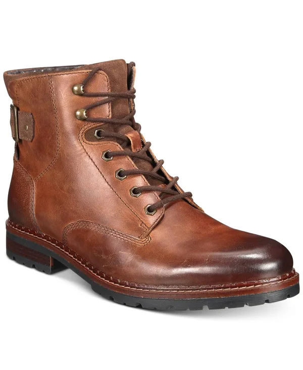 Alfani Mens Syd Leather Casual Boots Size 11.5 Color Brown