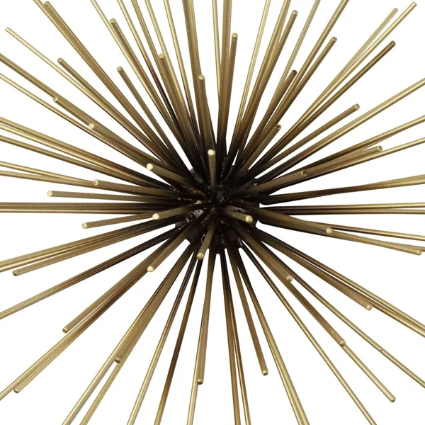 Starburst Metal Antique Gold Wall Decor - 10 x 10