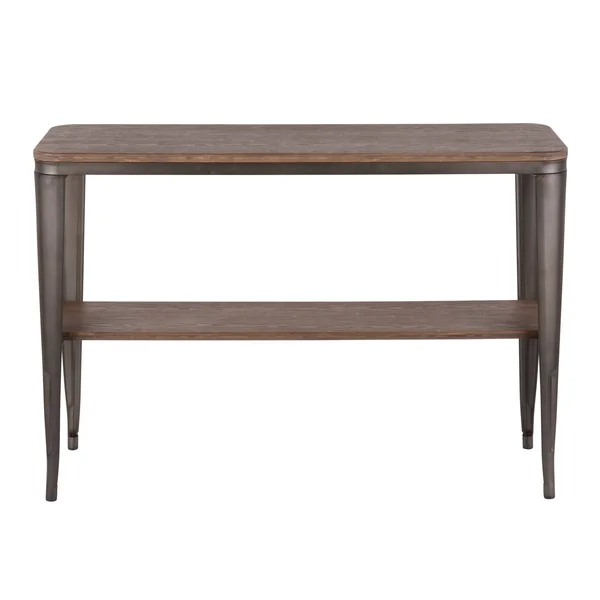 Carbon Loft Samira Industrial Metal/Wood Console Table - Brown