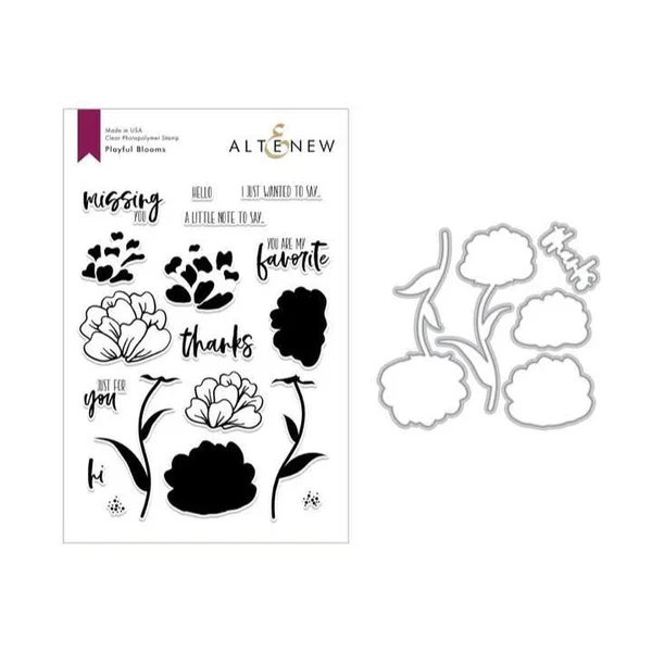 Playful Blooms Stamp & Die Set - Altenew
