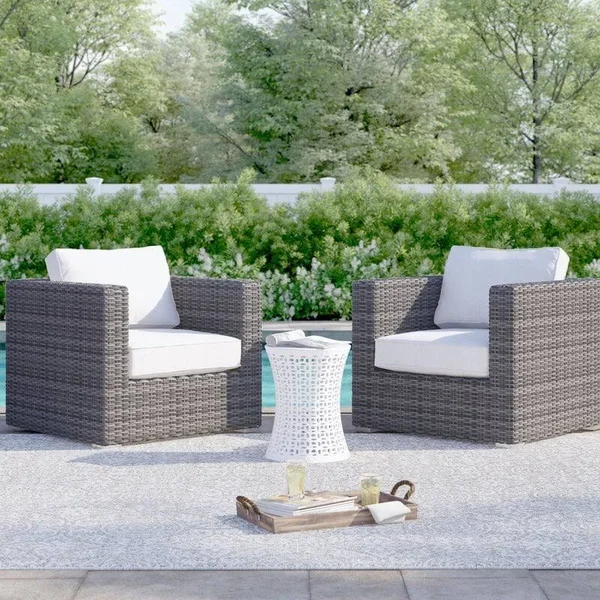 Patio Chair with Cushions - Sunbrella Canvas