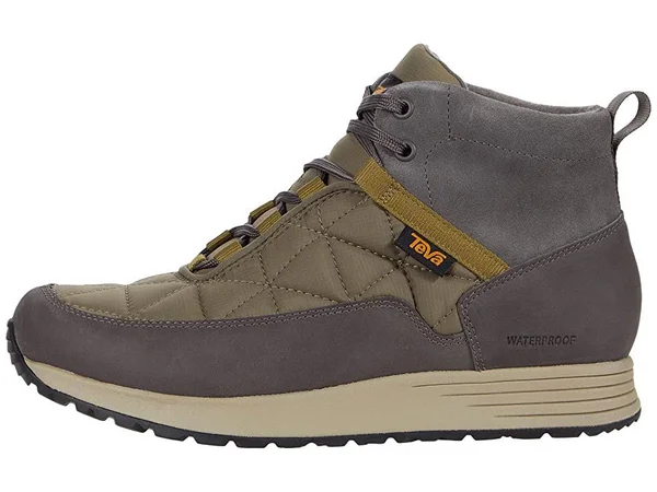 Men's Teva Ember Commute Waterproof Boot 5741551 - 7.5 M - Grey/ Olive