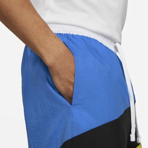 Nike Men's Dri-Fit Throwback Futura Basketball Shorts, Small, Blue