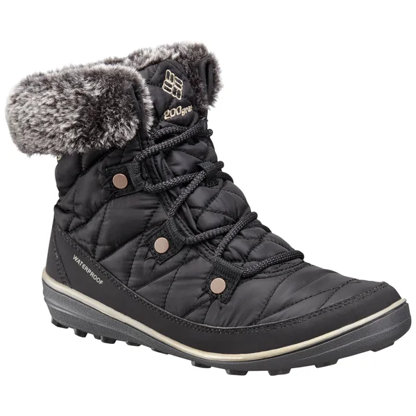 Columbia Women's Heavenly Omni-Heat Minx Shorty Boots - Black/Kettle, 7.5