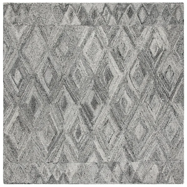 Safavieh Abstract 618 Area Rug - Grey, Black, 6' x 6' Square