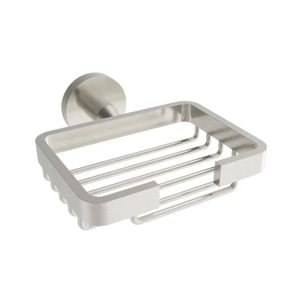 ICO Bath V6359 Volkano Summit Soap Basket - Nickel, Silver