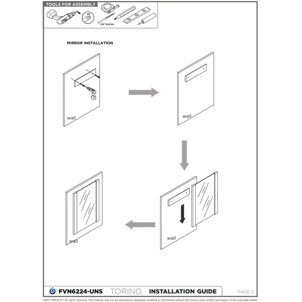 Fresca Torino Single Bathroom Vanity Set - Gray Oak, 24x22