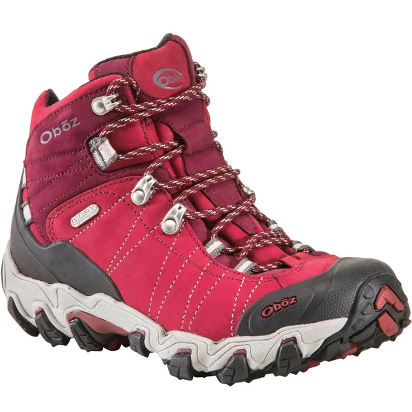 Oboz Bridger Mid B-Dry Women's Hiking Boot, Rio Red, Size 8.0