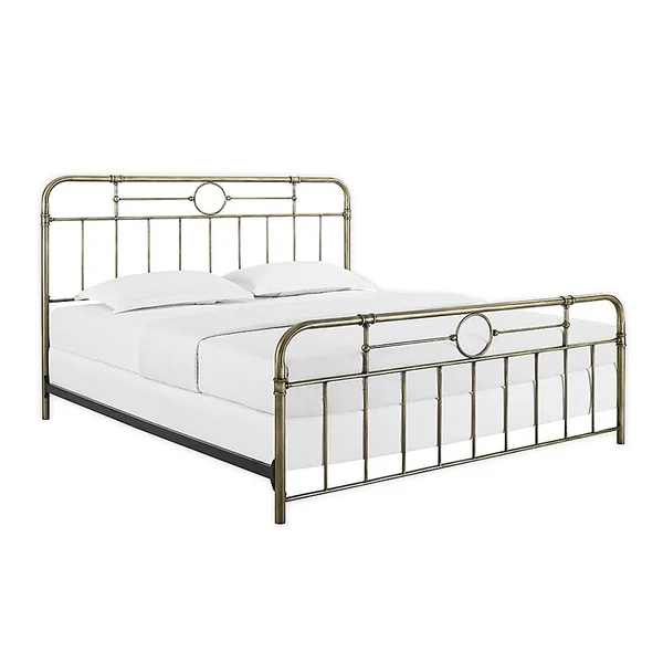 Forest Gate King Metal Pipe Bed in Bronze