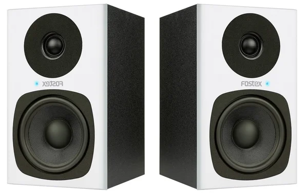 Fostex PM0.4C 2-Way Personal Active Studio Monitor with 4x22 Woofer - Pair, White