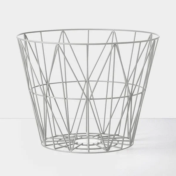 Ferm Living - Wire Basket Top Large - Smoked Oak