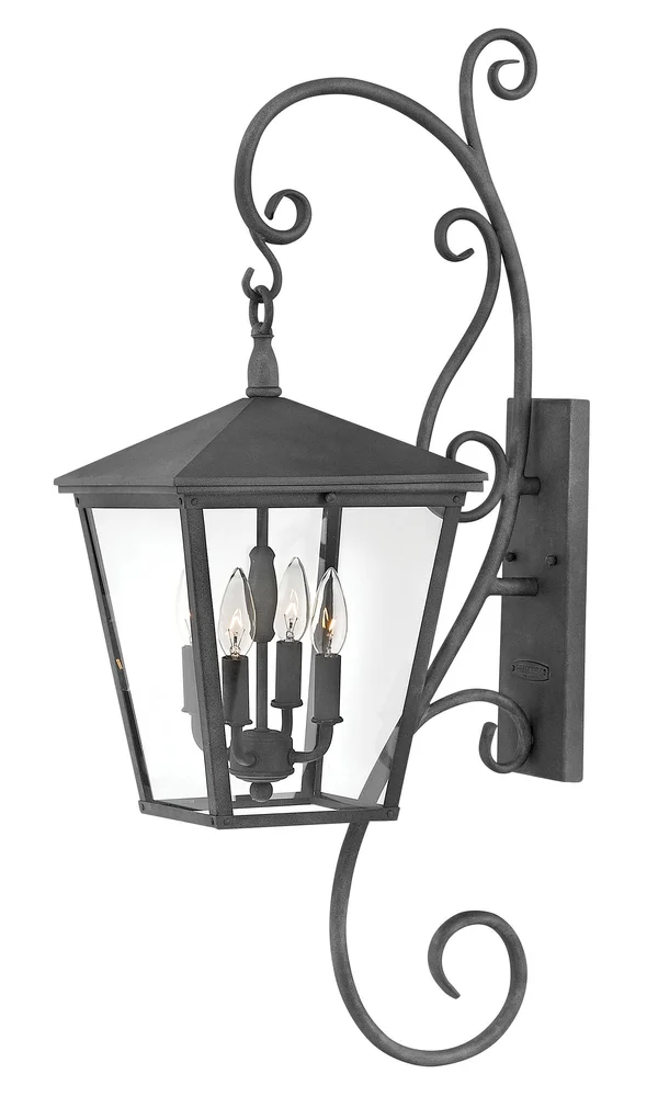 Hinkley Lighting 1436DZ-LL Trellis Outdoor Wall Light - Aged Zinc