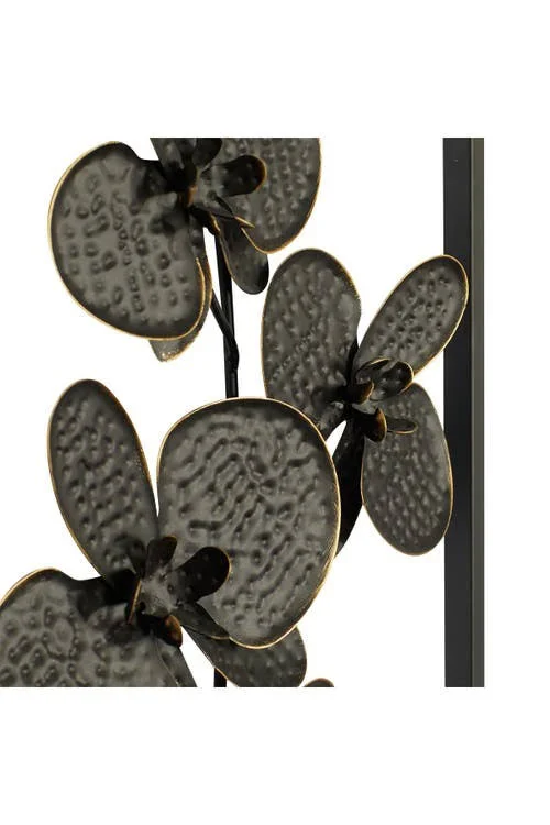 ( Set of 2 ) Black Metal Contemporary Wall Decor 14x22W, 36x22H - 84800