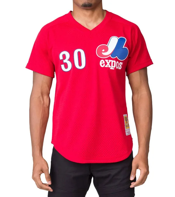 Tim Raines Montreal Expos Mitchell & Ness Batting Practice Jersey - Red