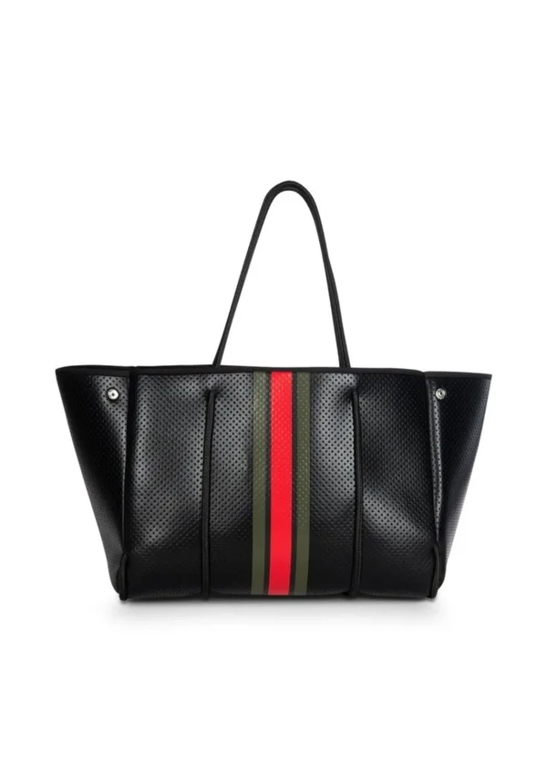 Haute Shore - Greyson Milan - Neoprene Tote Bag, Saddle Brown