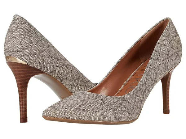 Calvin Klein Gayle 2 Women's Shoes Taupe Logo : 6 M