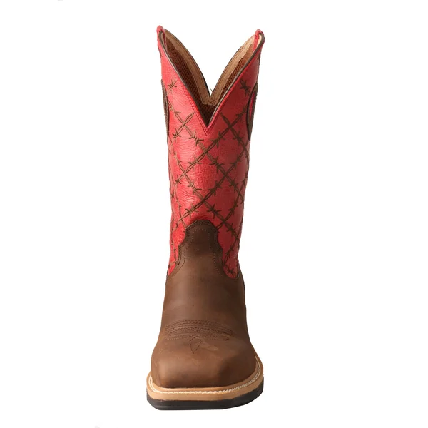 Twisted x Men's MLCA005 Lite Cowboy Alloy Toe Work Boot - Brown/Flash Red Leather