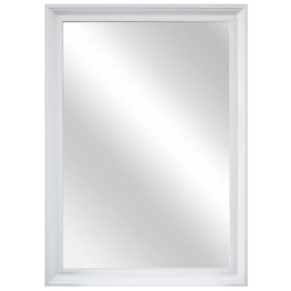 Home Decorators Collection 28 in. W x 40 in. H Framed Rectangular Anti-Fog Bathroom Vanity Mirror in White