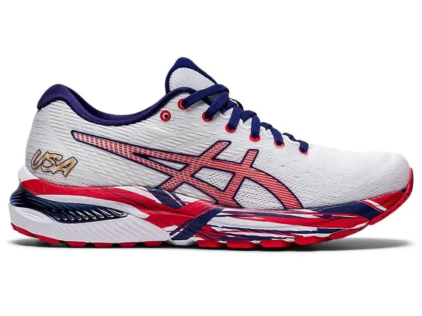 Asics GEL-Cumulus 22 Women's Shoes White/Classic Red : 5 B - Medium