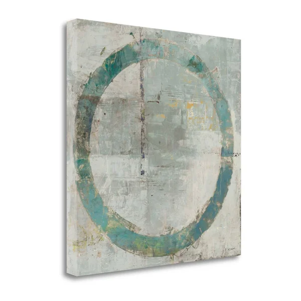 Tangletown Fine Art 'Renew Square I' by Mike Schick Painting Print on Wrapped Canvas