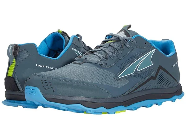 Altra Lone Peak 5 Wide 12.5, Blue/Lime (Men's)