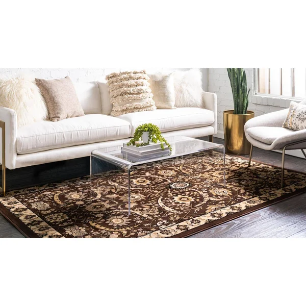 Unique Loom Cape Cod Espahan Area Rug (10& x 13& - Brown)