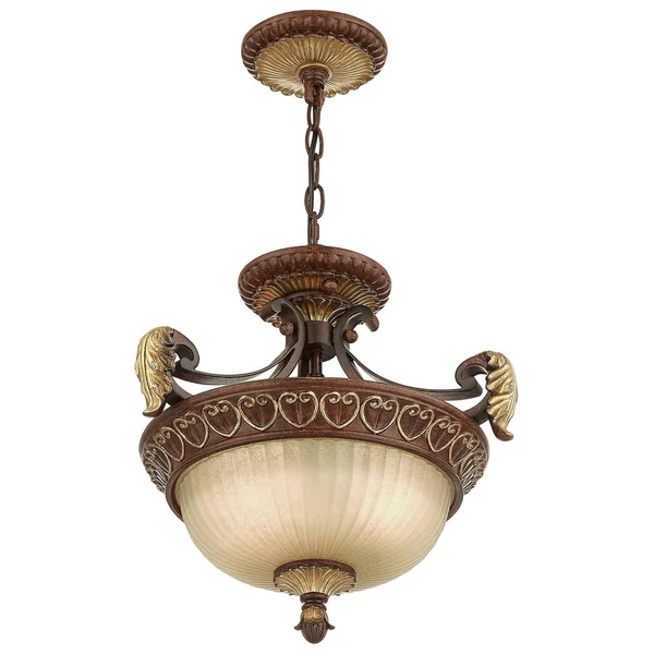 Livex Lighting Villa Verona 2 Light Convertible Chain Hang/Ceiling Mount - Bronze 8577-63