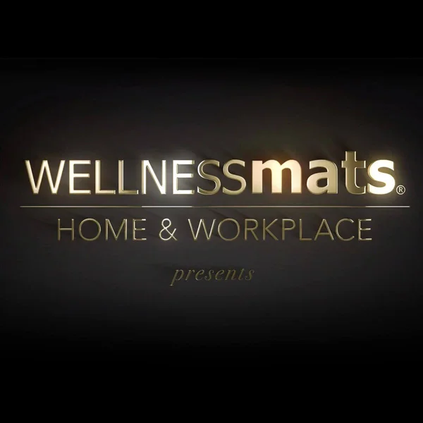 WellnessMats Estates Linen 3& x 2& Anti-Fatigue Mat (Midnight Blue)