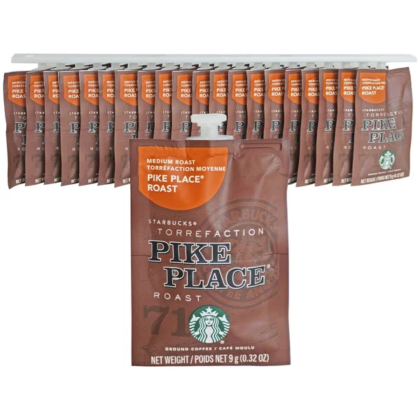 Starbucks Coffee - Pike Place, Freshpacks, 0.32 oz, Box of 80