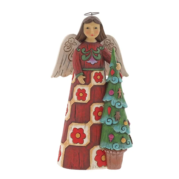 Jim Shore Folklore Angel with Tree Christmas Figurine 6001448