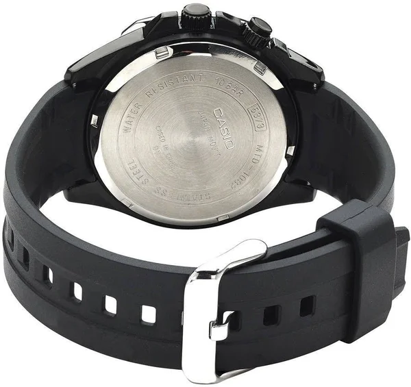Casio Men's Super Illuminator Analog Black Resin Watch
