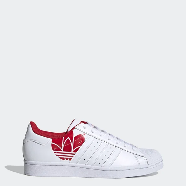 Adidas Superstar White/Scarlet