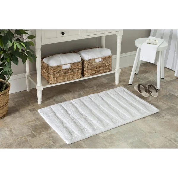 Safavieh Pmb629b Plush Master Bath Rug - Set of 2, White
