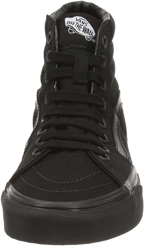 Vans Sk8-Hi Top Sneaker - Adult Unisex, Size: 4.5 M, Black Canvas/Black