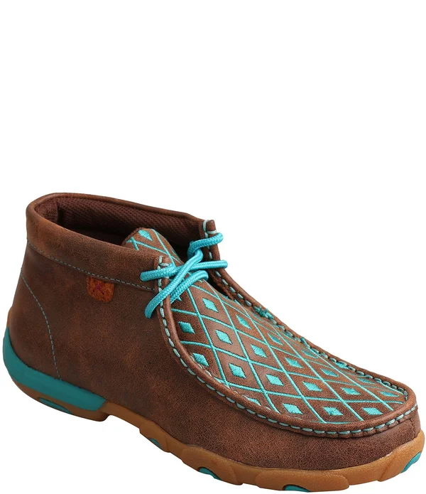 Twisted x Women's Driving Moc Chukka - Brown/Turquoise