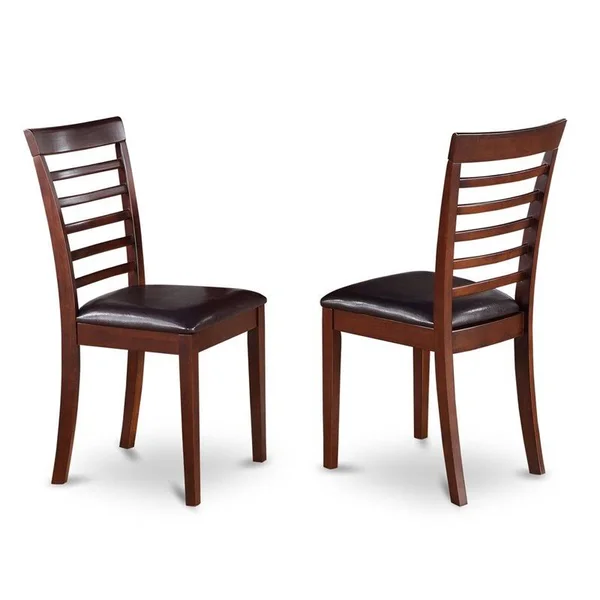 East West Furniture 3 PC Small Kitchen Table and Chairs Set-Round Kitchen Table and 2 Dining Chairs