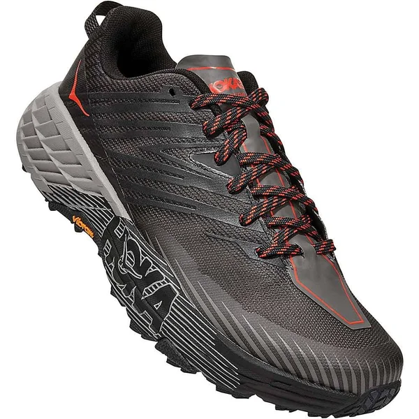 Hoka One One Men's Speedgoat (Wide) 4 Dark Gull Grey-Anthracite, 12
